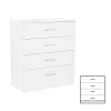 Miami Sideboard mit 4 Schubladen 80x92 cm weiß-weiß