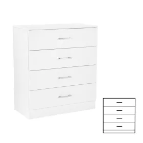 Miami Sideboard mit 4 Schubladen 80x92 cm weiß-weiß