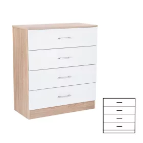 Miami Sideboard mit 4 Schubladen 80x92 cm weiß-sonoma Eiche