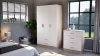 Miami Sideboard mit 4 Schubladen 80x92 cm weiß-sonoma Eiche