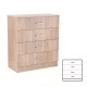 Miami Anrichte mit 4 Schubladen 80x92 cm sonoma Eiche-sonoma Eiche