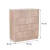 Miami Anrichte mit 4 Schubladen 80x92 cm sonoma Eiche-sonoma Eiche