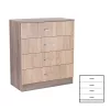 Miami kommode 4 schubladen 80x92 cm sonoma eiche-york eiche