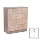 Miami kommode 4 schubladen 80x92 cm sonoma eiche-york eiche