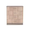 Miami kommode 4 schubladen 80x92 cm sonoma eiche-york eiche