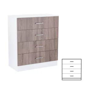 Miami sideboard mit 4 schubladen 80x92 cm york eiche-weiss