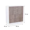 Miami sideboard mit 4 schubladen 80x92 cm york eiche-weiss