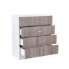 Miami sideboard mit 4 schubladen 80x92 cm york eiche-weiss