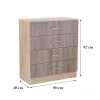 Miami Anrichte mit 4 Schubladen 80x92 cm york eiche-sonoma eiche