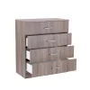 Miami Sideboard mit 4 Schubladen 80x92 cm York Eiche-York Eiche