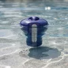 Schwimmbadflüssigkeitsspender mit Thermometer für 200 g Tabletten