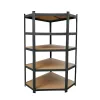 Schwerlast-Eckregal 180x70x40-40 cm 175 kg schwarz