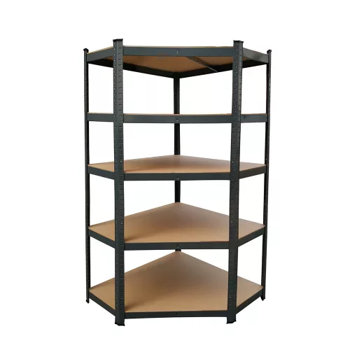 Schwerlast-Eckregal 180x70x40-40 cm 175 kg schwarz