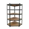 Schwerlast-Eckregal 180x70x40-40 cm 175 kg schwarz