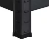 Schwerlast-Eckregal 180x70x40-40 cm 175 kg schwarz