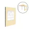 Gartenpavillon mit Fensterseitenmarkise 3x3 m