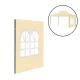 Gartenpavillon mit Fenster Seitenwand Plane 3x4 m