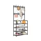 Vorderwand-Garderobe LRA-02 schwarz