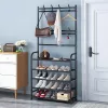 Vorderwand-Garderobe LRA-02 schwarz