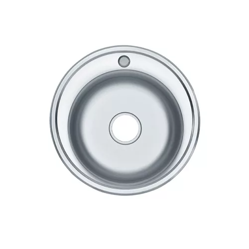 Teur Rundspüle mit Becken aus Edelstahl