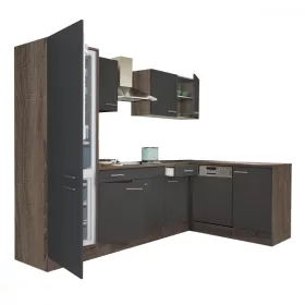 Yorki 280 Eckküchenzeile mit Unterbaukühlschrank