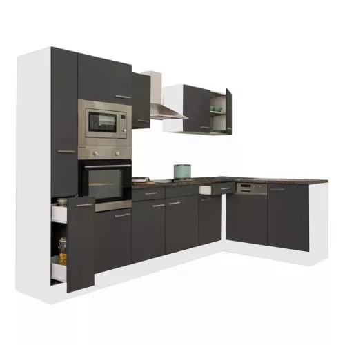 Yorki 310 Eckküchenzeile mit Backofen und Mikrowelle