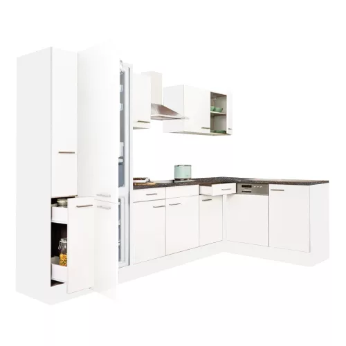 Yorki 310 Eckküchenzeile mit Unterbaukühlschrank