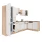 Yorki 310 Eckküchenzeile mit Unterbaukühlschrank
