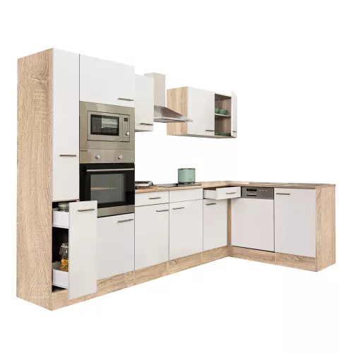 Yorki 310 Eckküchenzeile mit Backofen und Mikrowelle