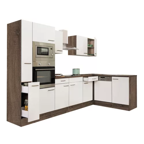 Yorki 310 Eckküchenzeile mit Backofen und Mikrowelle