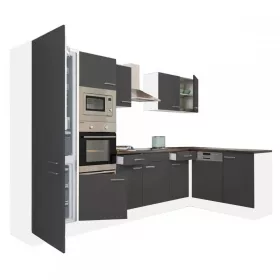Yorki 340 Eckküchenzeile mit Unterbaukühlschrank