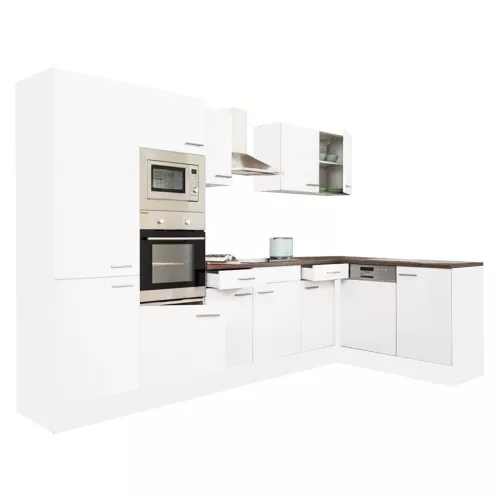 Yorki 340 Eckküchenzeile mit Backofen und Mikrowelle