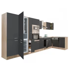 Yorki 430 Eckküchenzeile mit Unterbaukühlschrank