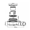 Duschwanne Siphon 90 mm