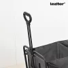 Zusammenklappbarer Premium-Gartenstrandwagen mit Tisch grau