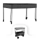 Strandkorb Premium Dach grau