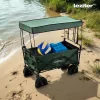 Strandkorb Premium roof green