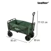 Zusammenklappbarer Premium-Gartenstrandwagen mit grünem Dach