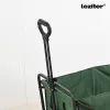 Zusammenklappbarer Premium-Gartenstrandwagen mit grünem Dach