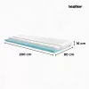 DreamX Schwamm-Matratze 80x200x16