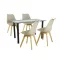 Merlo 4+1 Esstisch-Set beige