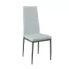 Mezza 4+1 Esstisch-Set weiß-grau