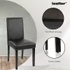 Karin 4+1 Esstisch-Set schwarz-schwarz