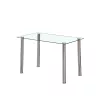 Velon 4+1 Esstisch-Set weiß-grau