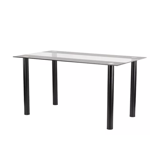 Riona 140 cm quadratischer Esstisch aus Glas
