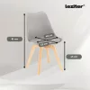 Zelma 4+1 Esstisch-Set schwarz-grau