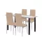 Denton 4+1 Esstisch-Set beige-grau