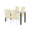 Norman 4+1 Esstisch-Set beige