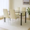 Norman 4+1 Esstisch-Set beige