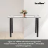 Riona 140 cm quadratischer Esstisch aus Glas